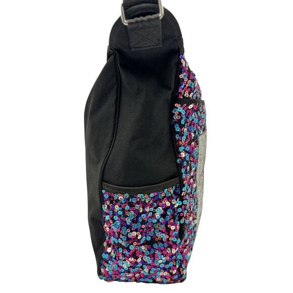 Justice Girls Womens Cross Body Book Bag SEQUIN Backpack Letter Initial M - Picture 10 of 10